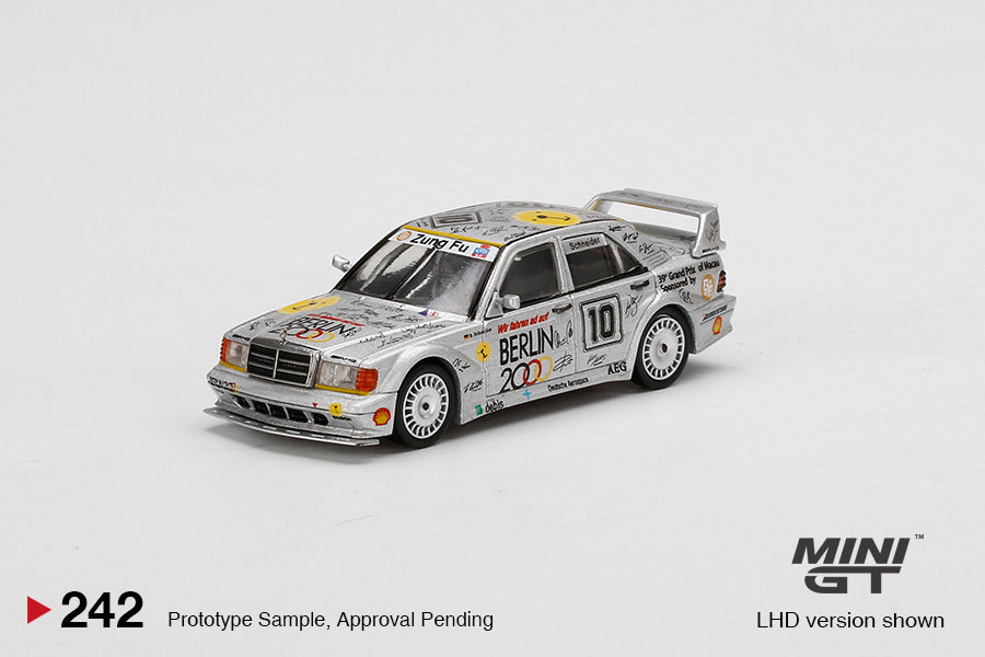 Mini GT Mercedes-Benz 190E 2.5-16 Evolution II 10 Berlin 1992 Guia Race of Macau MGT00242 1/64 Die Cast