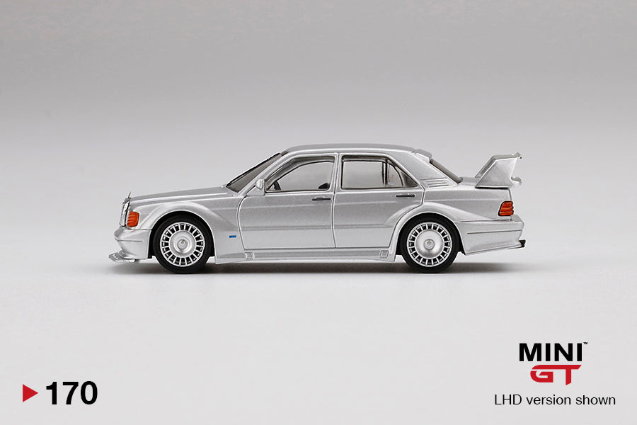 Mini GT Mercedes-Benz 190E 2.5-16 Evolution II DTM Silver MGT00170 1/64 Die Cast