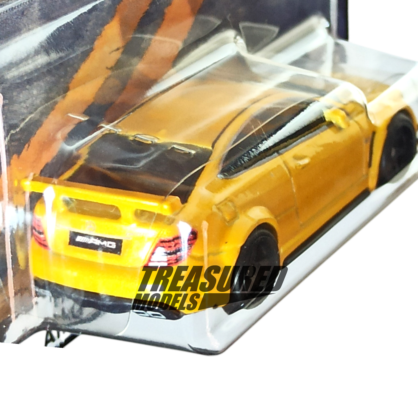 Hot Wheels Mercedes-Benz 2012 C 63 AMG Coupe Black Series Solarbeam Yellow 2023 Premium Boulevard 1/64 Diecast