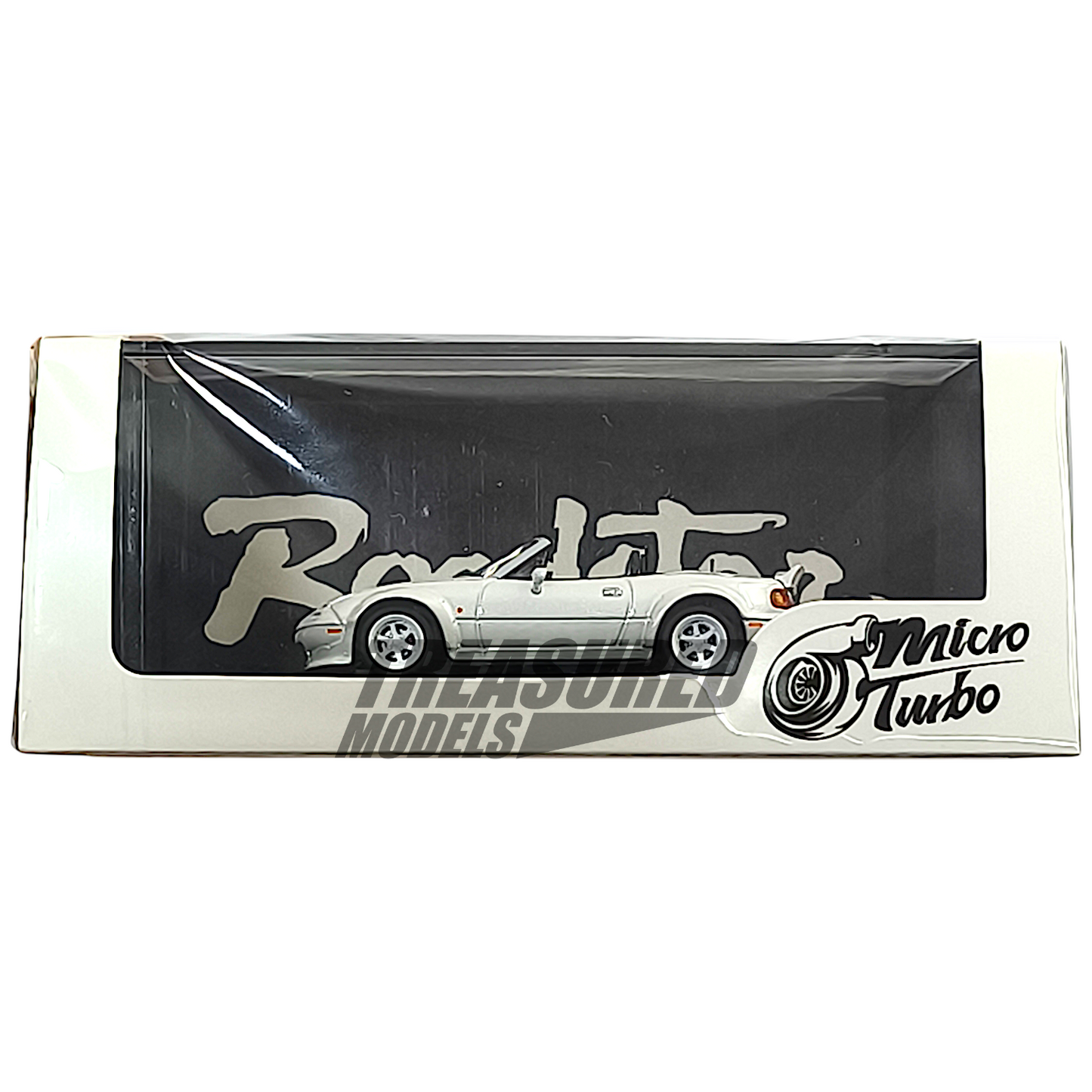 MicroTurbo Mazda MX-5 Eunos Roadster NA Customized Version Metallic White MT6403C4 1/64 Diecast