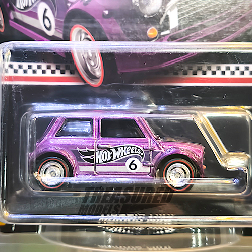 Hot Wheels Mini Cooper Morris Mini Spectraflame Pale Pink 2023 Premium Collector Edition 1/64 Die Cast