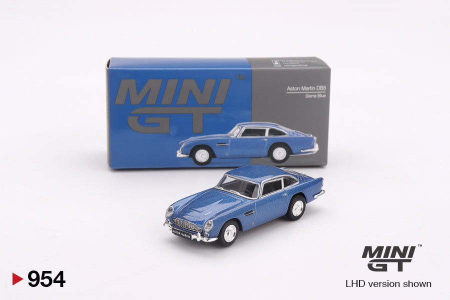 Mini GT Aston Martin DB5 Sierra Blue MGT00954 1/64 Diecast
