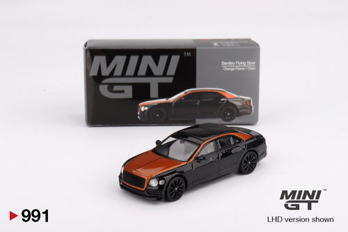 Mini GT Bentley Flying Spur Orange Flame - Onyx MGT00991 1/64 Die Cast
