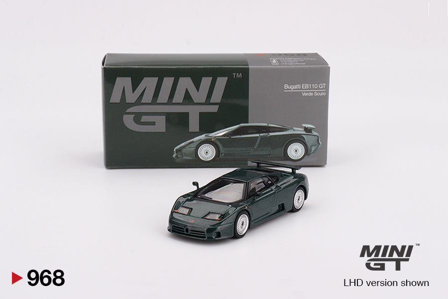 Mini GT Bugatti EB110 GT Verde Scuro MGT00968 1/64 Die Cast