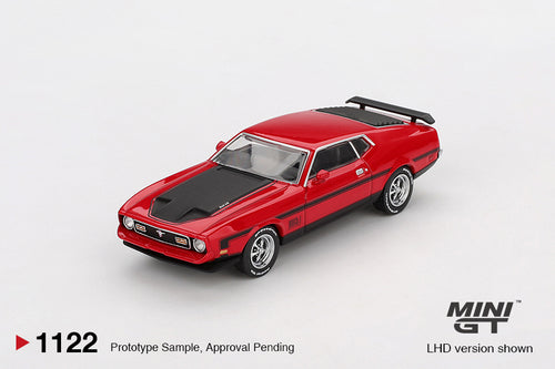 Mini GT Ford Mustang Mach1 1971 Race Red MGT01122 1/64 Die Cast
