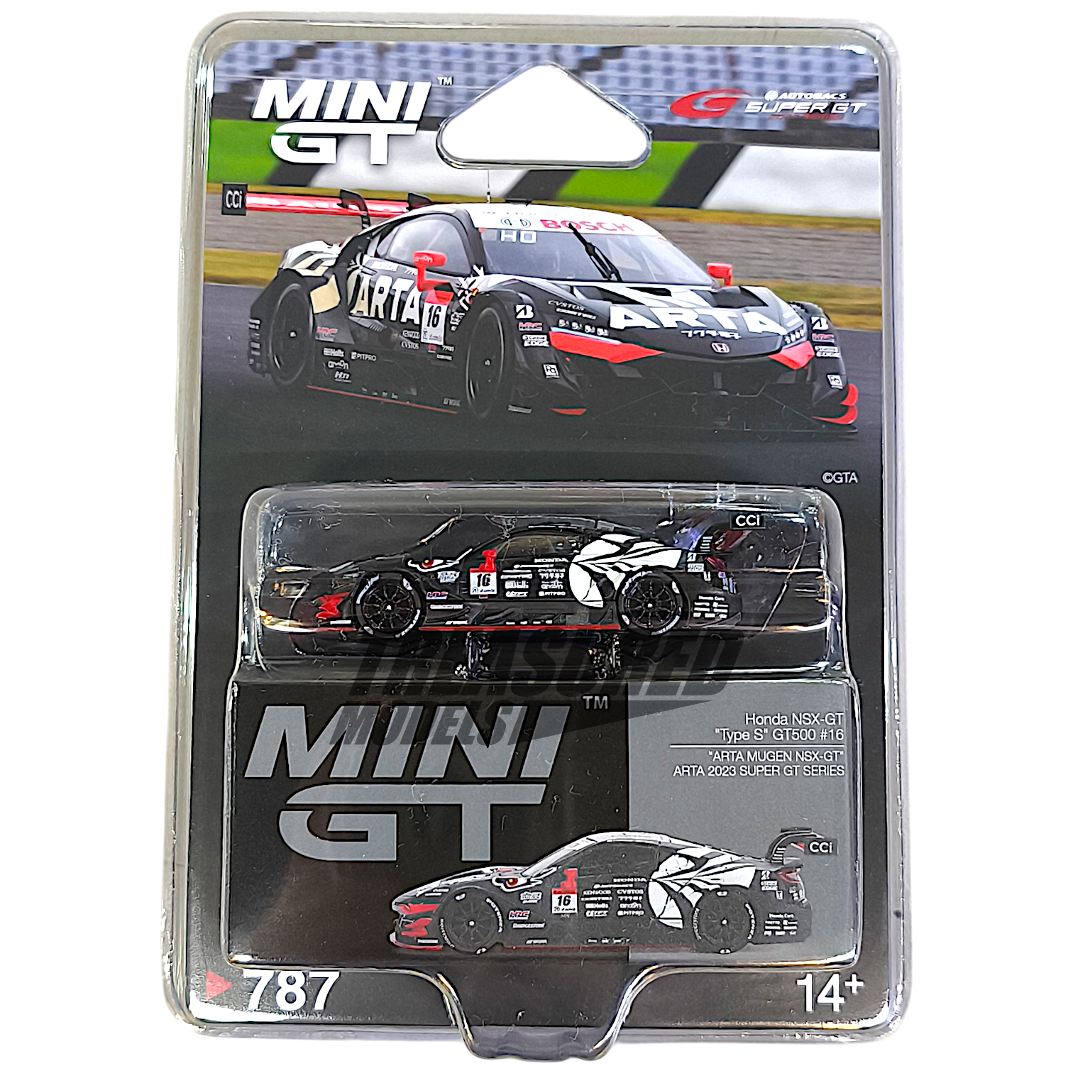 Mini GT Honda NSX-GT Type S GT500 #16 ARTA MUGEN NSX-GT ARTA Mini GT Honda NSX-GT Type S GT500 #16 ARTA MUGEN NSX-GT ARTA