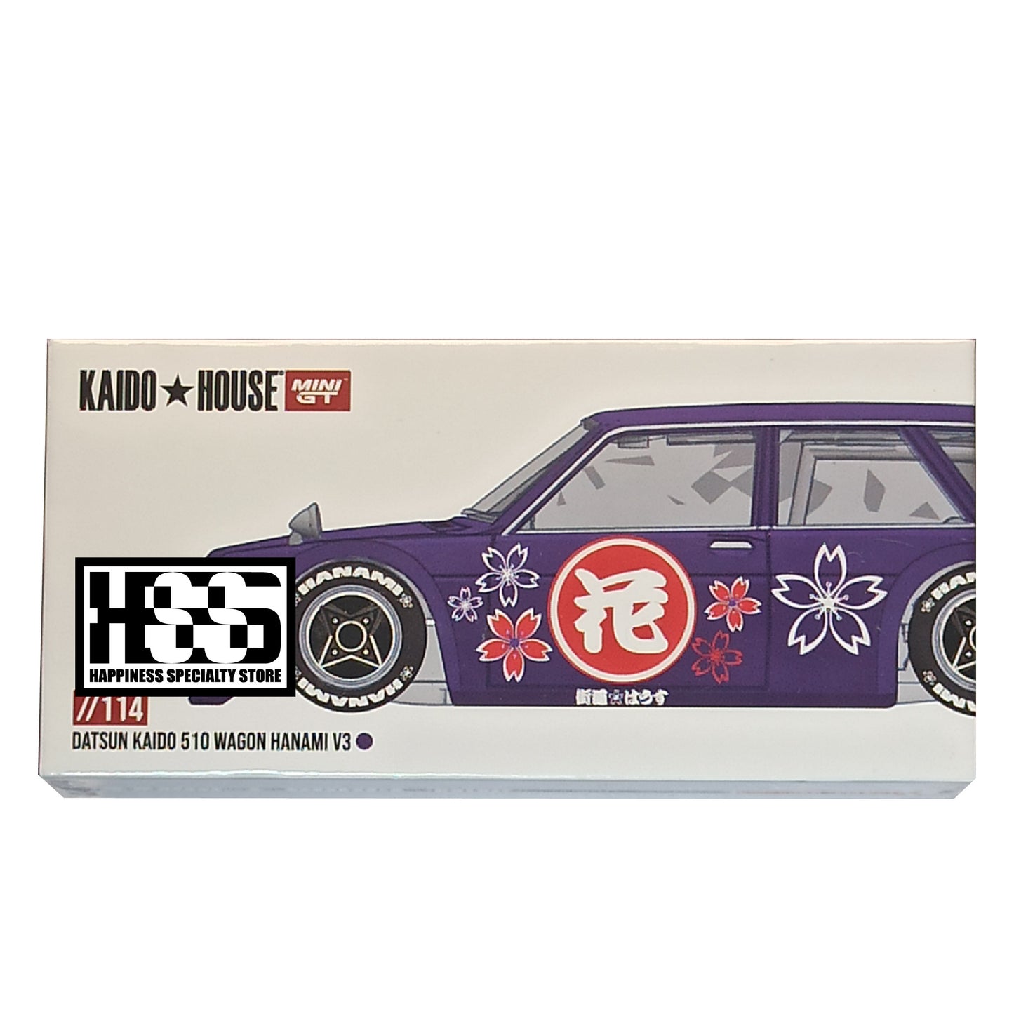 Mini GT Kaido House 114 Datsun Kaido 510 Wagon Hanami V3 2024 1/64 Diecast