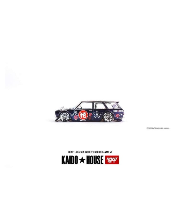 Mini GT Kaido House 114 Datsun Kaido 510 Wagon Hanami V3 2024 1/64 Diecast Side