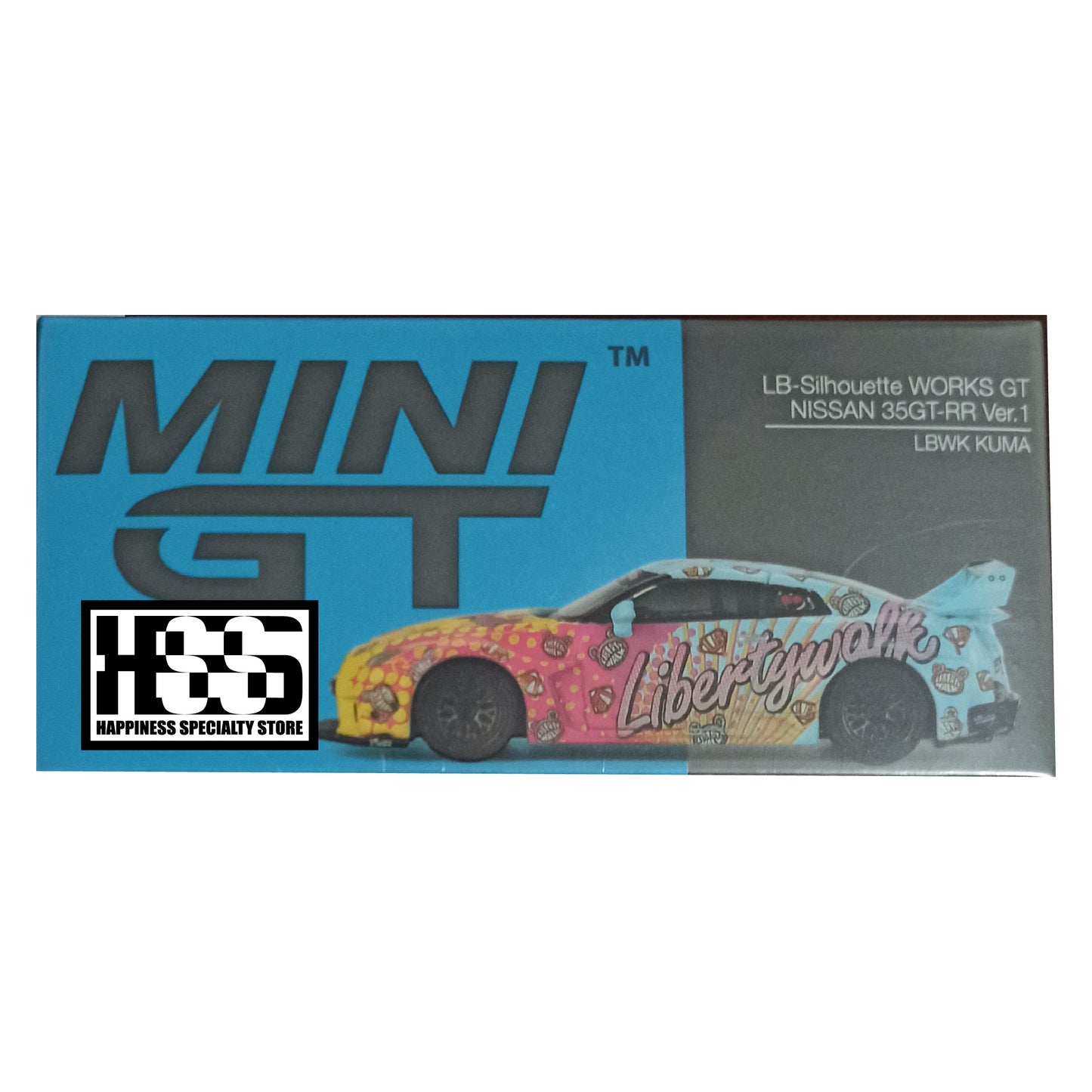 Mini GT LB-Silhouette Works GT Nissan Skyline GT-R 35GT-RR Ver.1 LBWK KUMA GTR 2024 MGT00742-L 1/64 Diecast