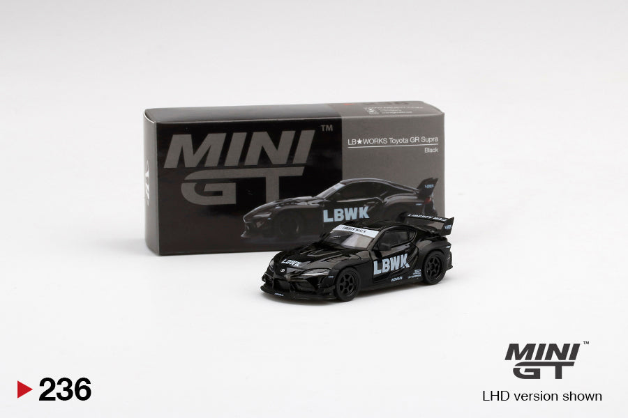 Mini GT LB★WORKS Toyota GR Supra Black MGT00236 1/64 Die Cast