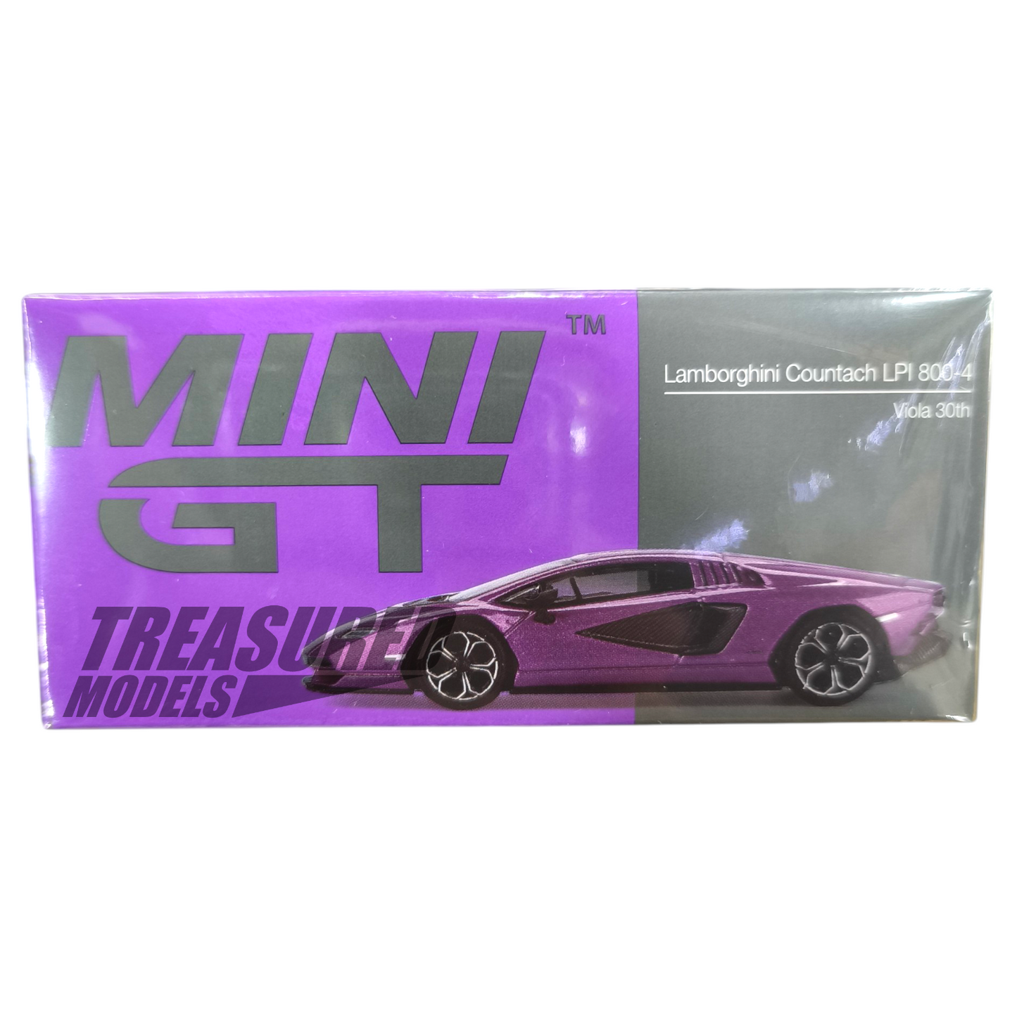 Mini GT Lamborghini Countach LPI 800-4 Viola 30th MGT00865 1/64 Die Cast