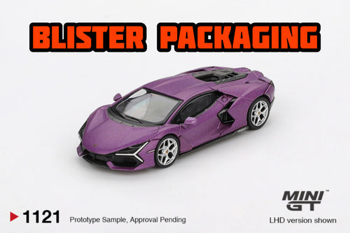 Mini GT Lamborghini Revuelto Viola 30th Matte Blister Packagin MGT01121 1/64 Die Cast
