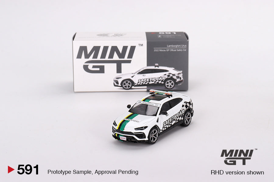 Mini GT Lamborghini Urus 2022 Macau GP Official Safety Car MGT00591 1/64 Die Cast
