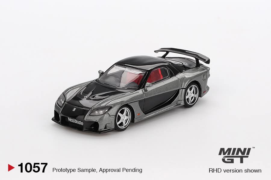 Mini GT Mazda RX-7 VeilSide Fortune7 Gray MGT01057 1/64 Diecast