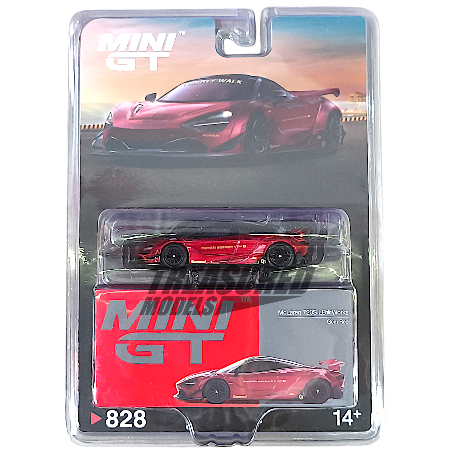Mini GT McLaren 720S LB☆Works Gem Red Blister Packaging MGT00828 Mini GT McLaren 720S LB☆Works Gem Red Blister Packaging MGT00828