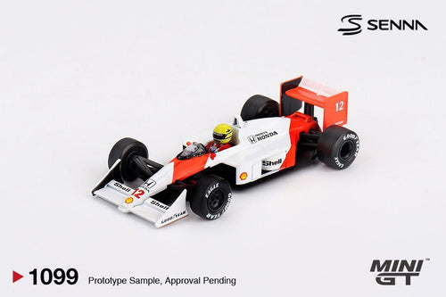 Mini GT McLaren MP4-4 #12 Ayrton Senna 1988 Japanese Grand Prix Winner MGT01099 1/64 Die Cast