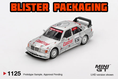 Mini GT Mercedes-Benz 190E 2.5-16 Evolution II #37 1995 SE Asia Touring Car Championship Blister Packaging MGT01125 1/64 Die Cast
