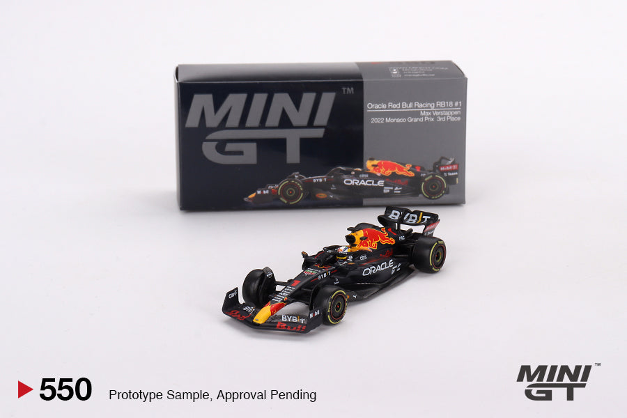 Mini GT Oracle Red Bull Racing RB18 #1 Max Verstappen 2022