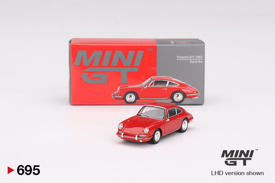 Mini GT Porsche 901 1963 Signal Red MGT00695 1/64 Die Cast
