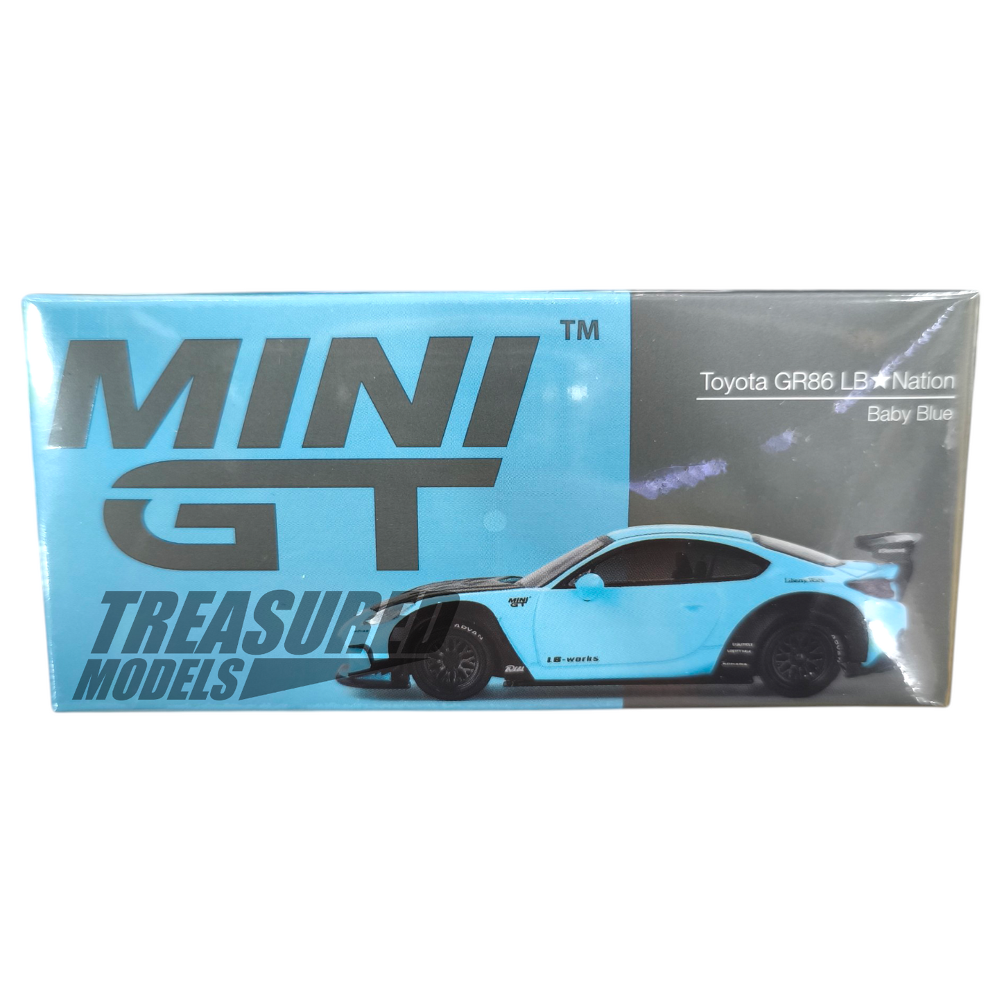 Mini GT Toyota GR86 LB Nation Baby Blue MGT00873 1/64 Die Cast