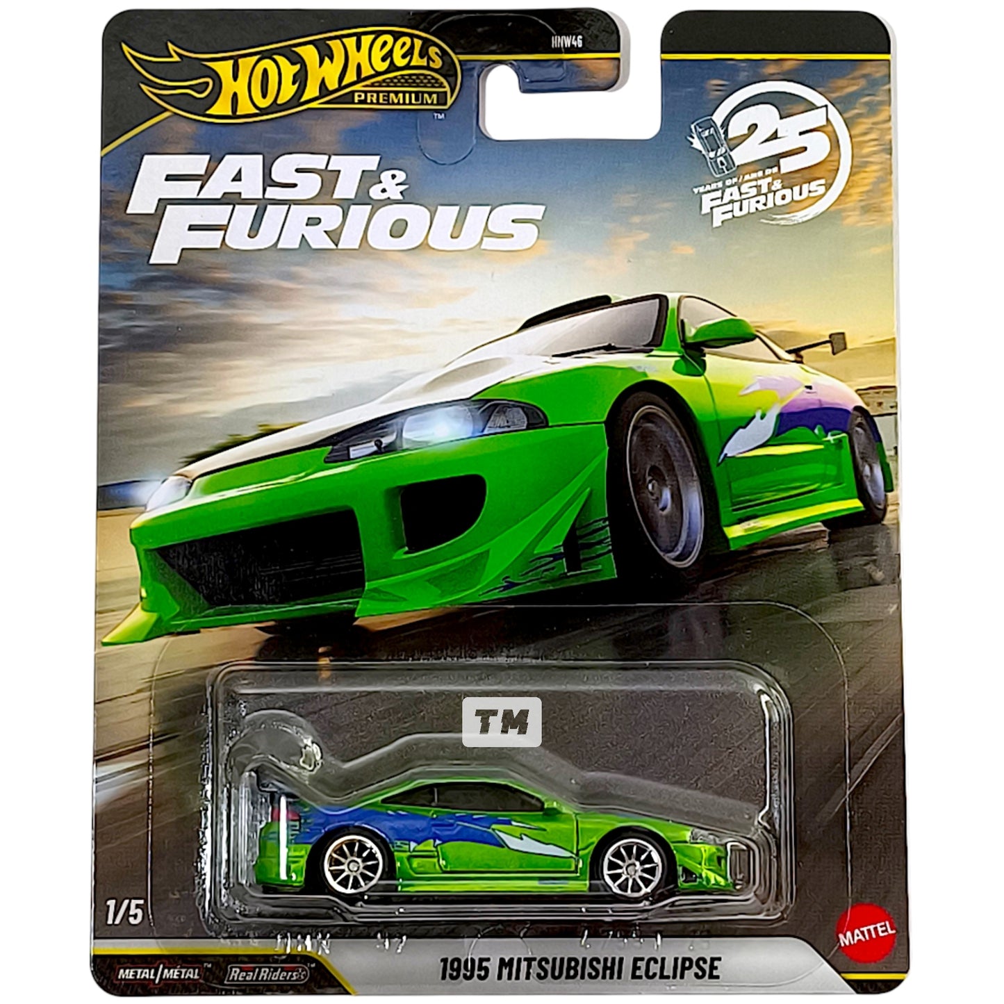 Hot Wheels Mitsubishi 95 Eclipse Spectraflame Green 2026 Fast & Furious 1/64 Diecast
