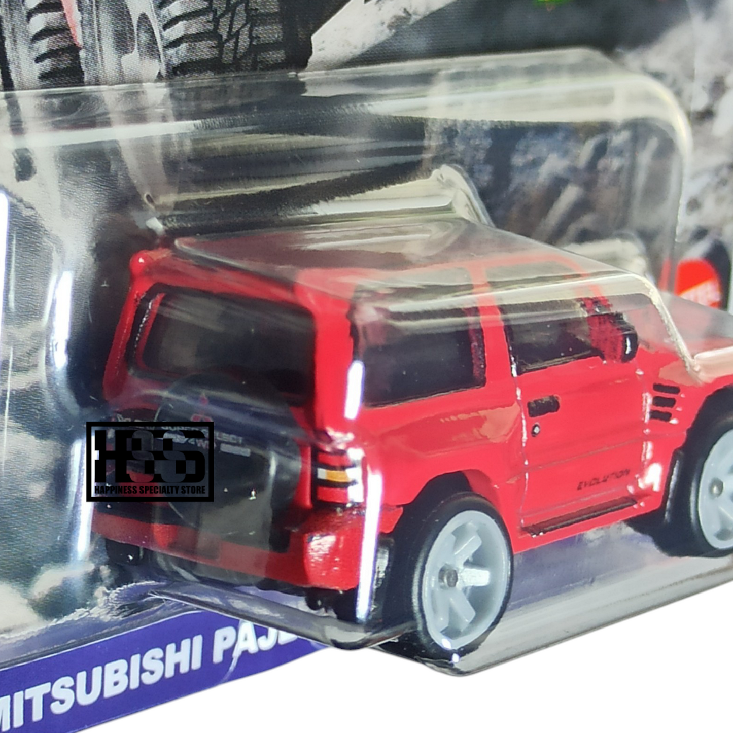 Hot Wheels Mitsubishi Pajero Evolution Red 2024 Premium Car Culture Terra Trek 1/64 Die Cast