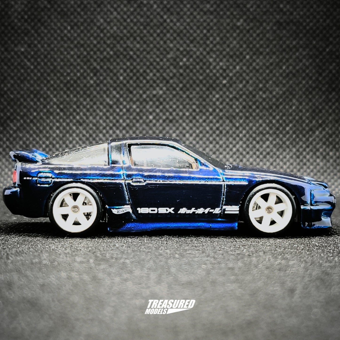 *Loose* Hot Wheels Nissan 180SX Type X Super Treasure Hunt Spectraflame Dark Blue 2024 Main Line HW The 90s 1/64 Die Cast