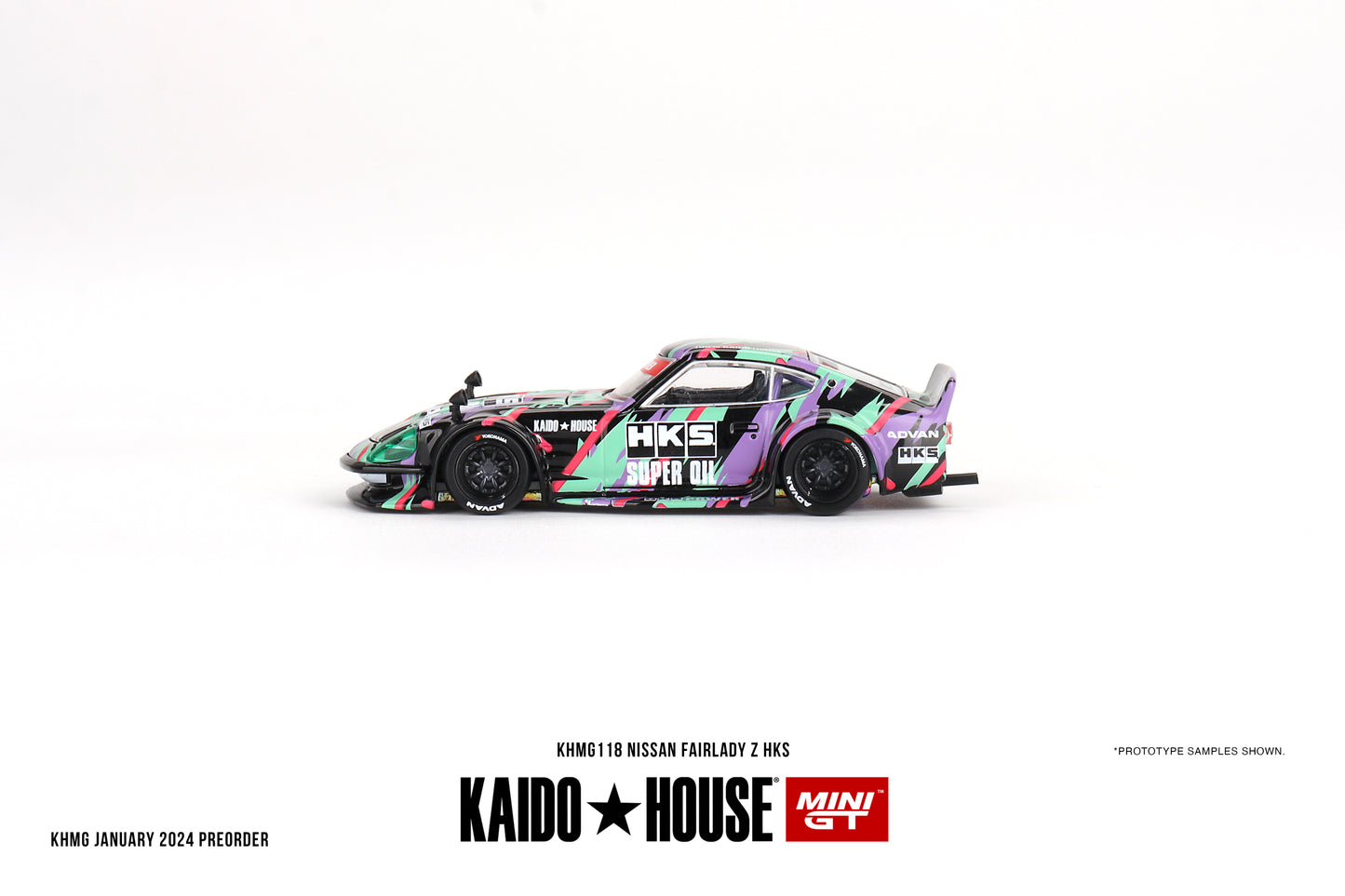 Kaido House Nissan Fairlady Z HKS V1 KHMG118 1/64 Die Cast