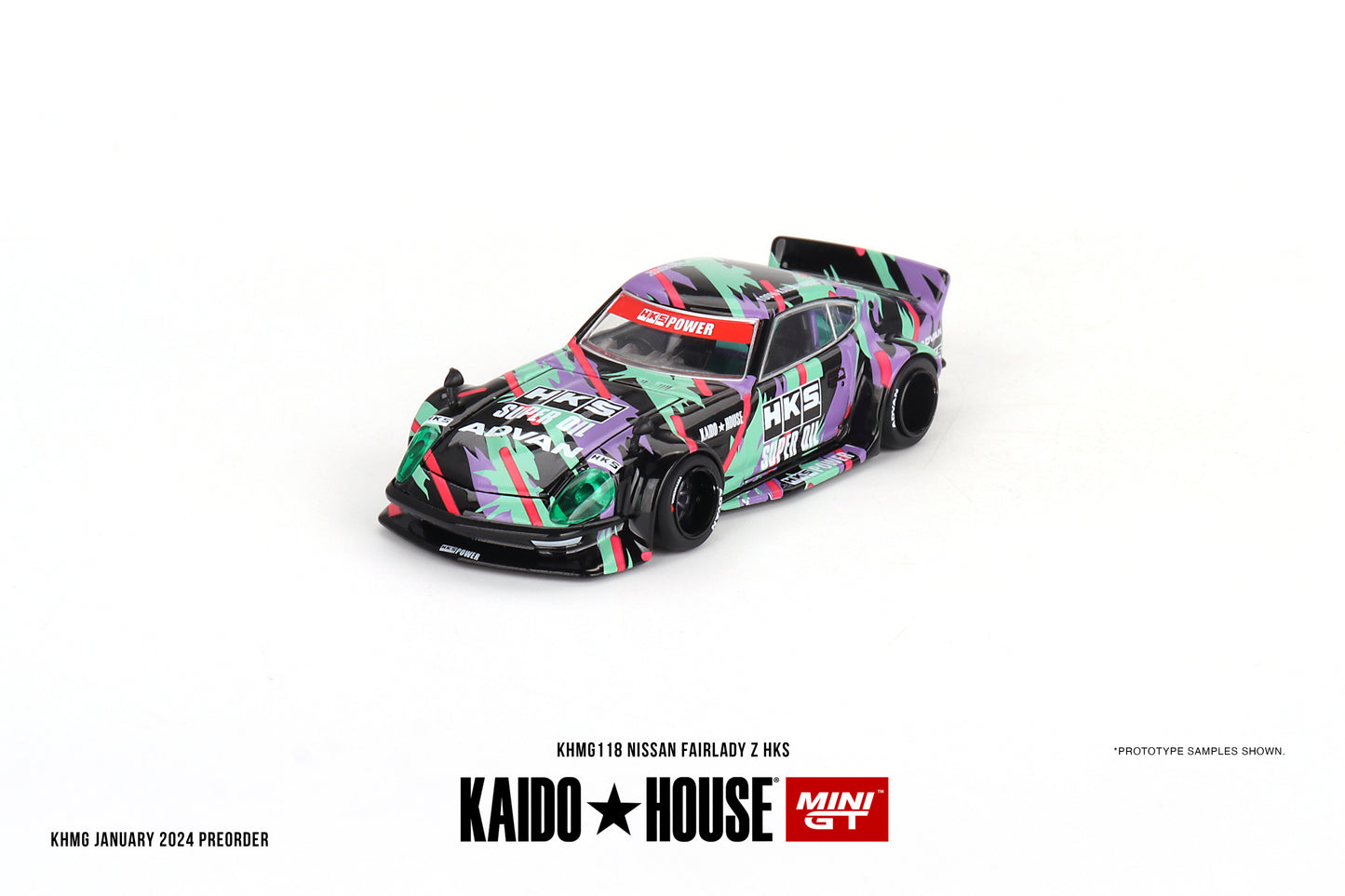 Kaido House Nissan Fairlady Z HKS V1 KHMG118 1/64 Die Cast
