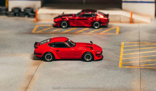 Tarmac Works Nissan Fairlady Z S30 Widebody Red Jon Sibal Hong Kong Toy Car Salon 2025 1/64 Die Cast