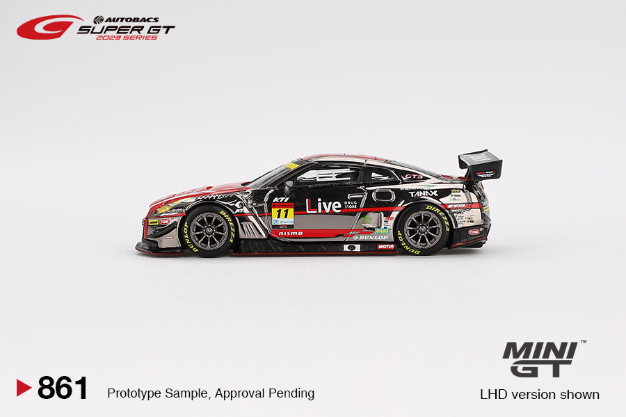Mini GT Nissan GT-R NISMO GT3 #11 GAINER TANAX GT-R GAINER 2023 SUPER GT SERIES MGT00861 1/64 Die Cast
