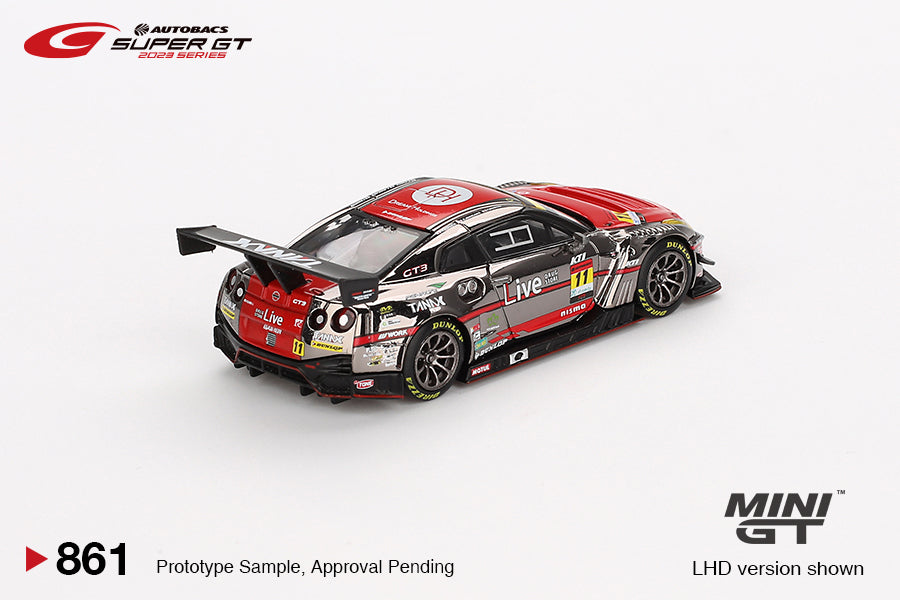 Mini GT Nissan GT-R NISMO GT3 #11 GAINER TANAX GT-R GAINER 2023 SUPER GT SERIES MGT00861 1/64 Die Cast