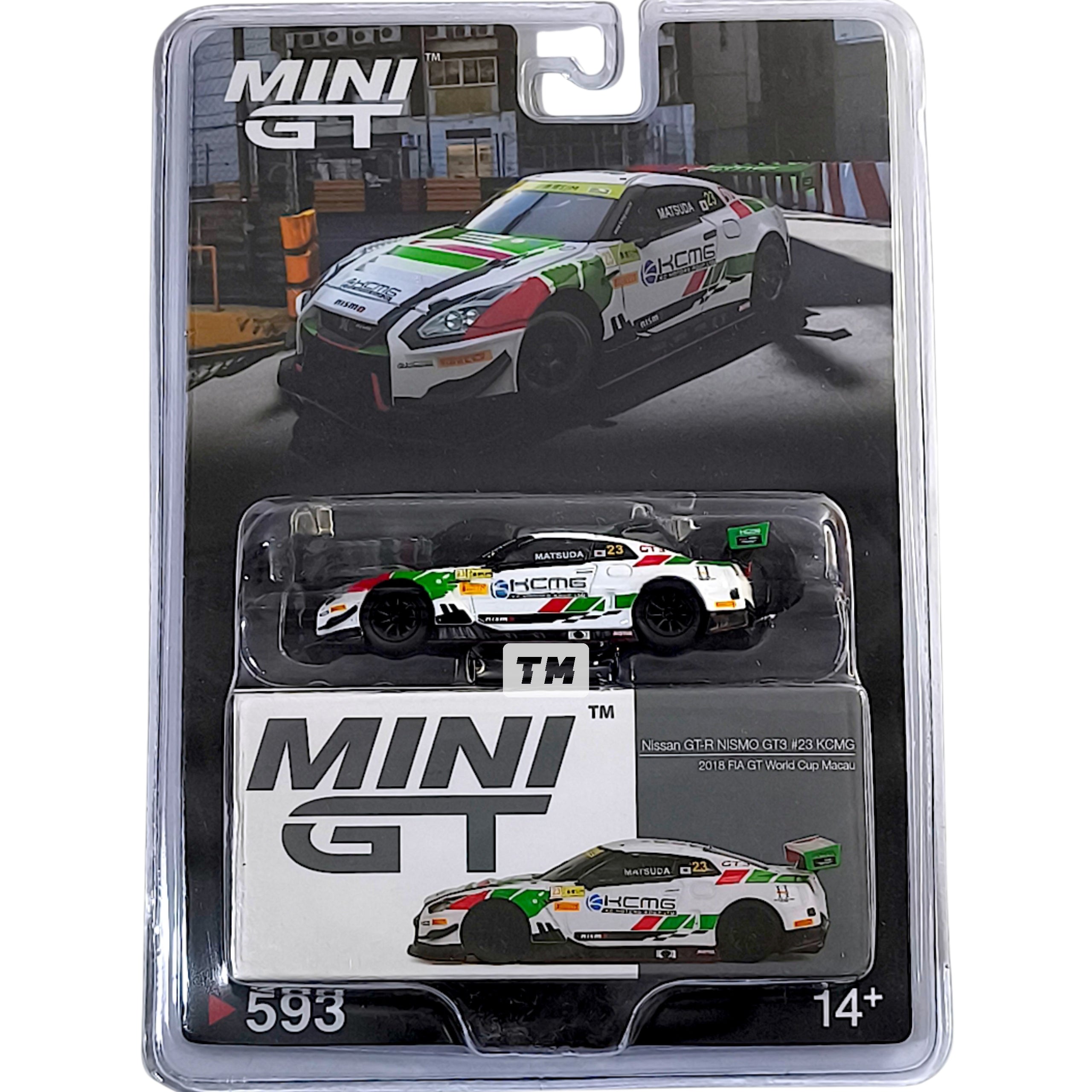 Mini GT Nissan GT-R NISMO GT3 #23 KCMG 2018 FIA GT World Cup Macau