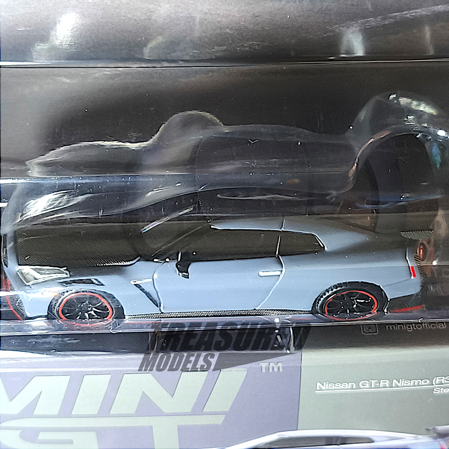 Mini GT Nissan GT-R Nismo 2024 NISMO Stealth Gray Blister Packaging MGT00868 1/64 Die Cast