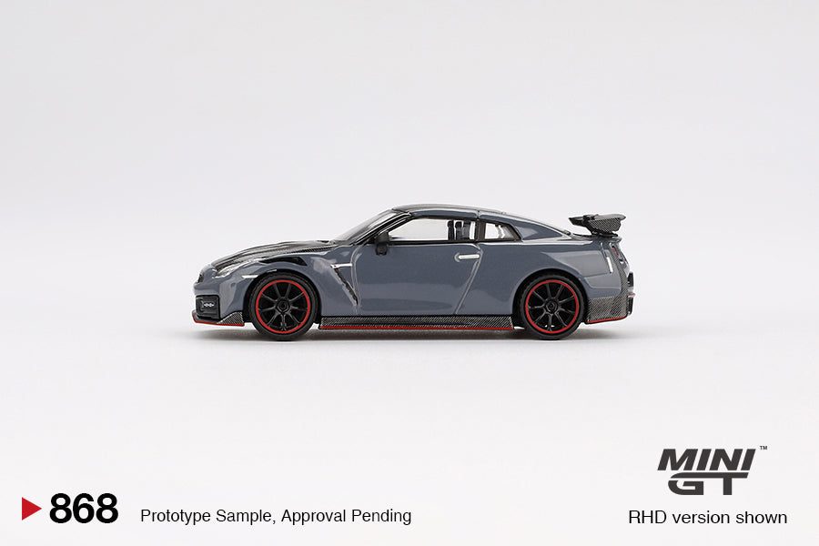 Mini GT Nissan GT-R Nismo 2024 NISMO Stealth Gray MGT00868 1/64 Die Cast