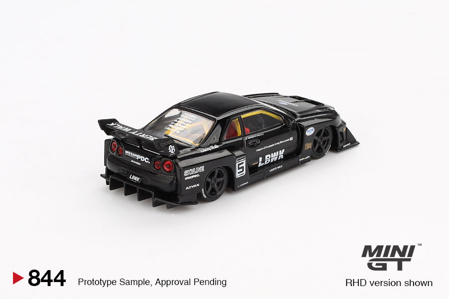 Mini GT Nissan LB-ER34 Super Silhouette SKYLINE Black MGT00844 1/64 Die Cast