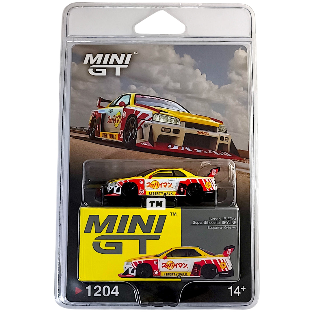 Mini GT Nissan LB-ER34 Super Silhouette SKYLINE Suppaiman Okinawa