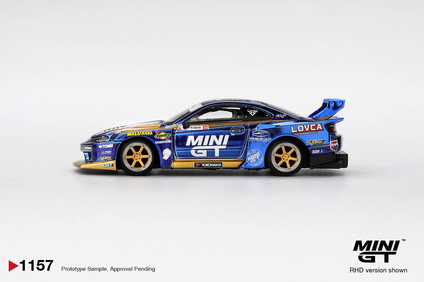 Mini GT Nissan LB-Super Silhouette S15 SILVIA #555 Team MINI GT Liberty Walk 2025 Formula Drift MGT01157 1/64 Diecast