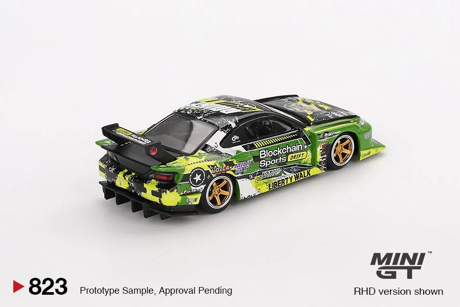Mini GT Nissan LB-Super Silhouette S15 Silvia 555 V2 2024 Formula Drift Japan Blister Packaging MGT00823 1/64 Diecast