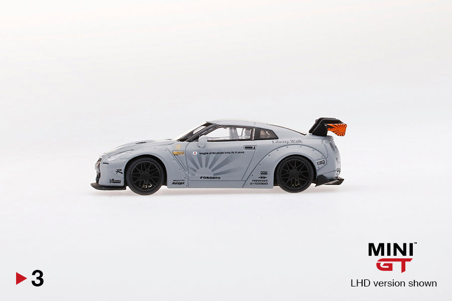 Mini GT Nissan LB★WORKS GT-R (R35) Matte Grey MGT00003 1/64 Die Cast