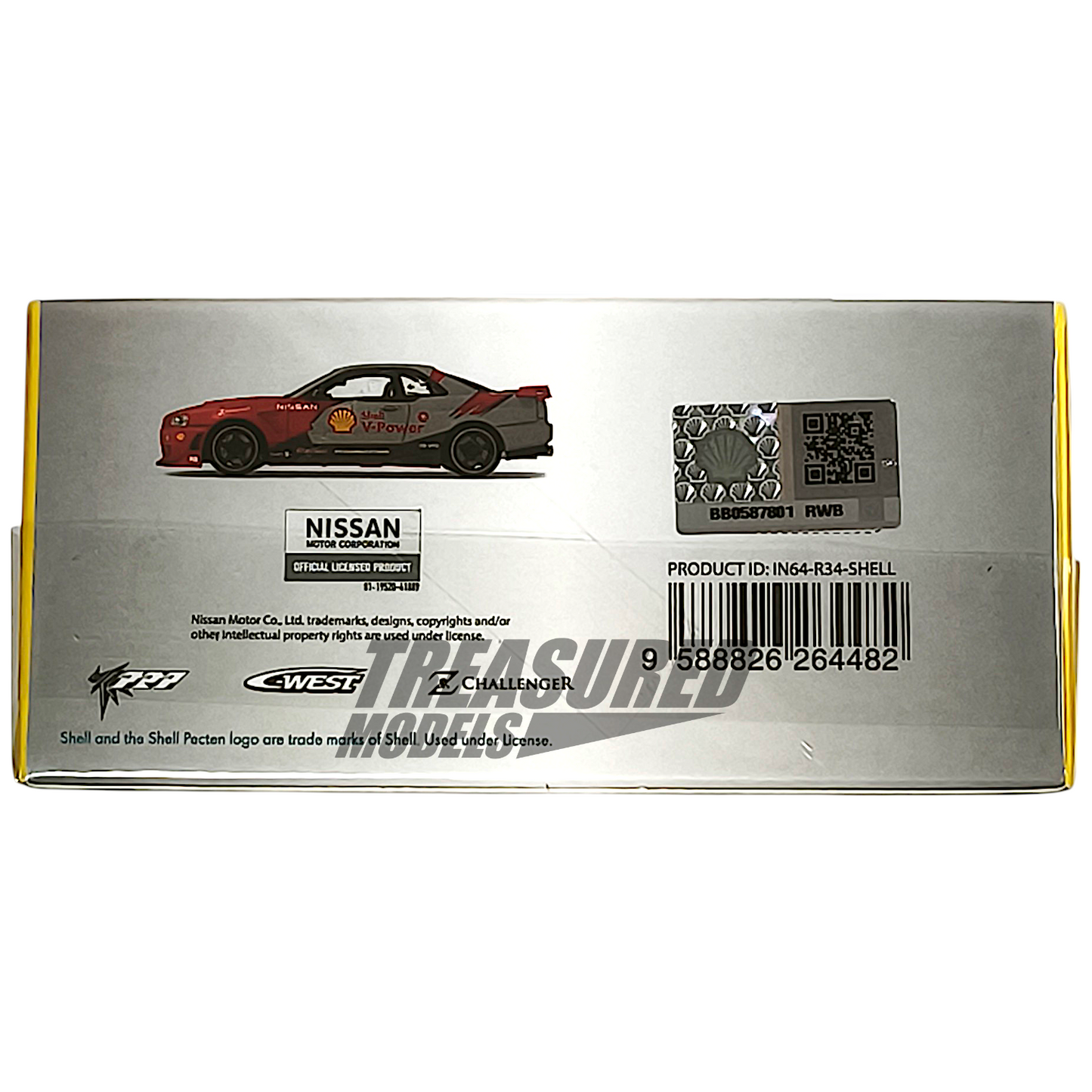 Inno64 Nissan R34 Shell R34 GTT Drift Car Jason Mok Pluto Mok IN64-R34-SHELL 1/64 Die Cast
