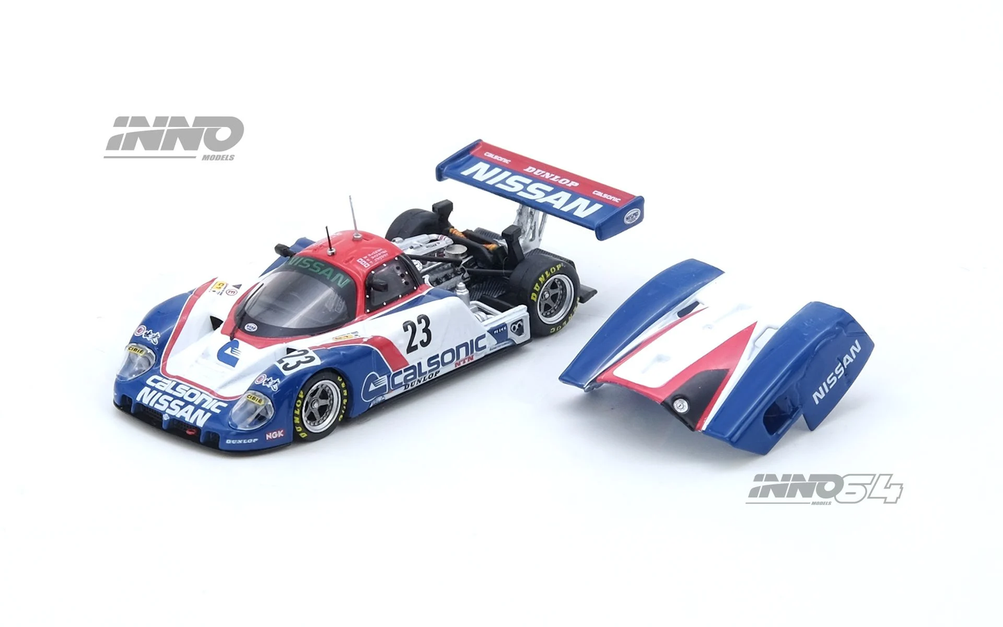 Inno64 Nissan R89C No23 24H Le Mans 1989 Masahiro Hasemi Kazuyoshi Hoshino Toshio Suzuki 1/64 Die Cast