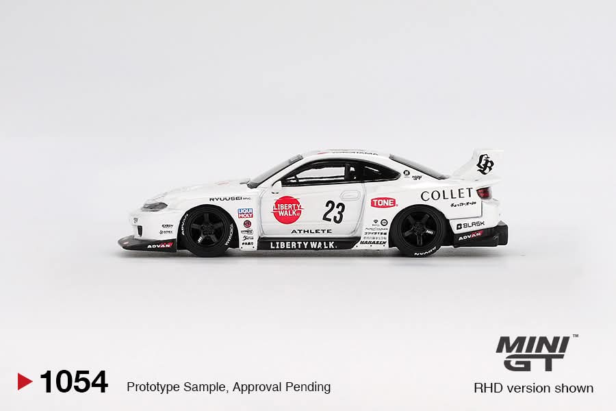 Mini GT Nissan S15 Silvia LB-Super Silhouette ATHLETE MGT01054 1/64 Diecast
