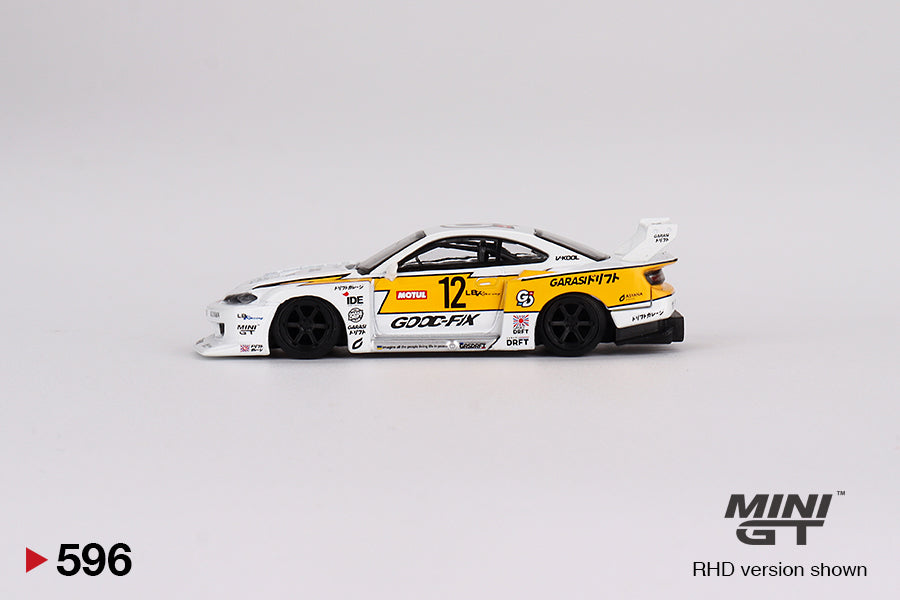 Mini GT Nissan SILVIA (S15) LB-Super Silhouette Good-FIX MGT00596 1/64 Die Cast