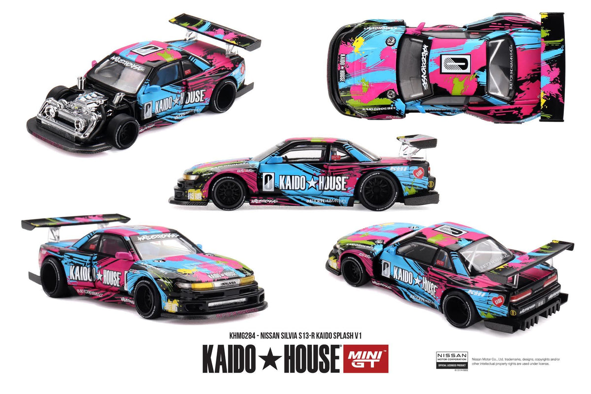 KAIDO HOUSE Nissan Silvia S13-R Kaido Splash V1 KHMG284 1/64 Diecast