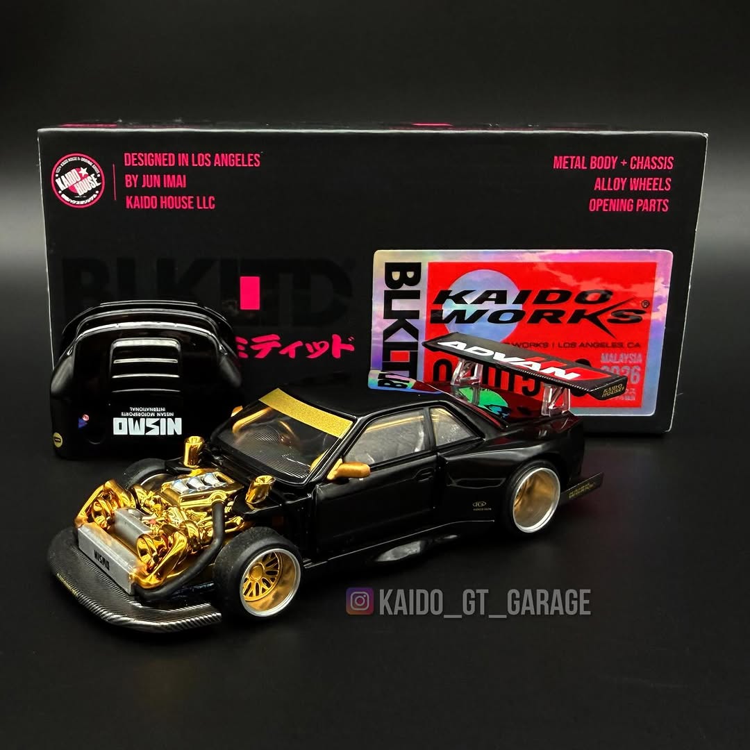 Kaido House Nissan Silvia S13-R Kaido Works BLKLTD MDX 2026 KHMG233 1/64 Diecast