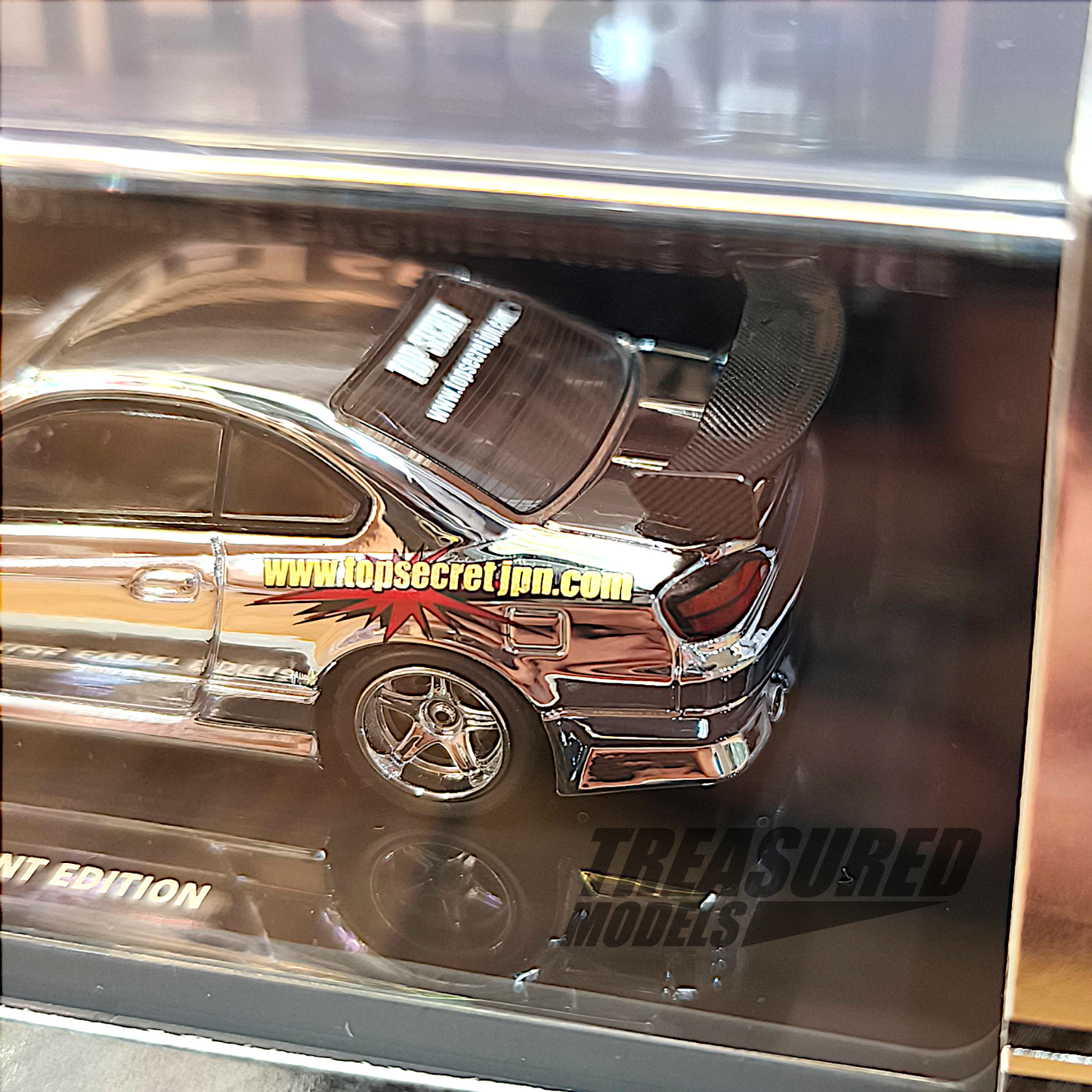 Inno64 Nissan Silvia S15 Top Secret Chrome Silver TASKL 2025 IN64-S15TS-TASKL25 1/64 Diecast