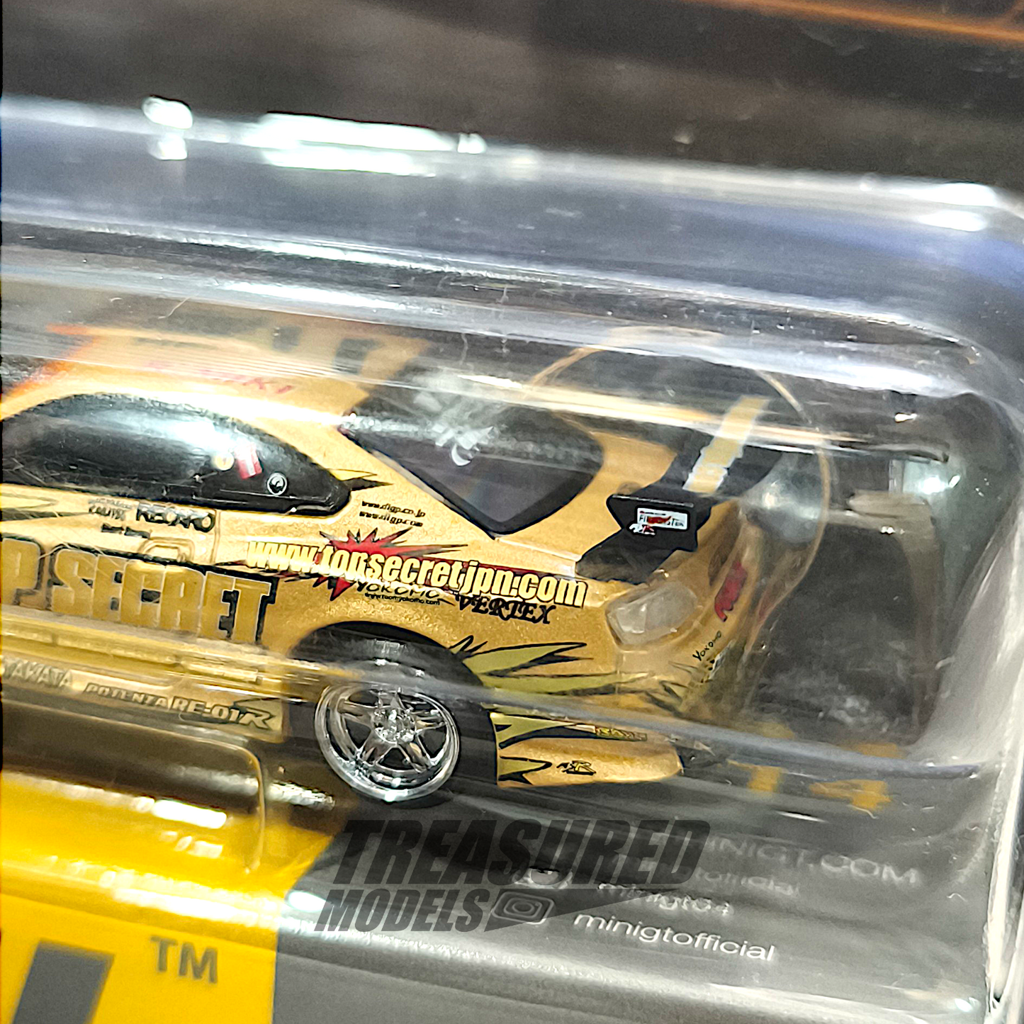 Mini GT Nissan Silvia (S15) Top Secret D1GP Blister Packaging MGT00714 1/64 Diecast