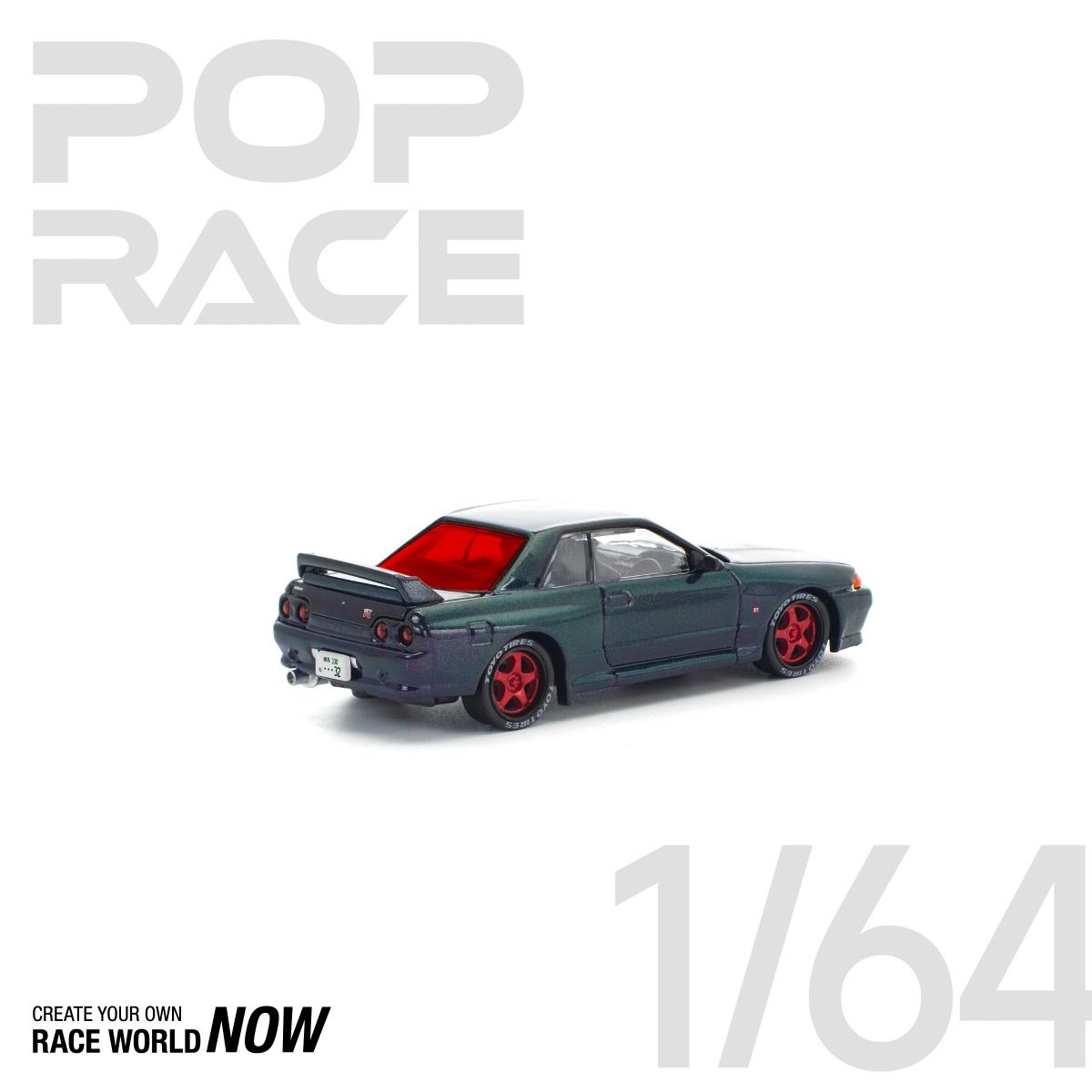 *Pre-Order* Pop Race Nissan Skyline GT-R R32 Ghost Chameleon PR640357 1/64 Die Cast