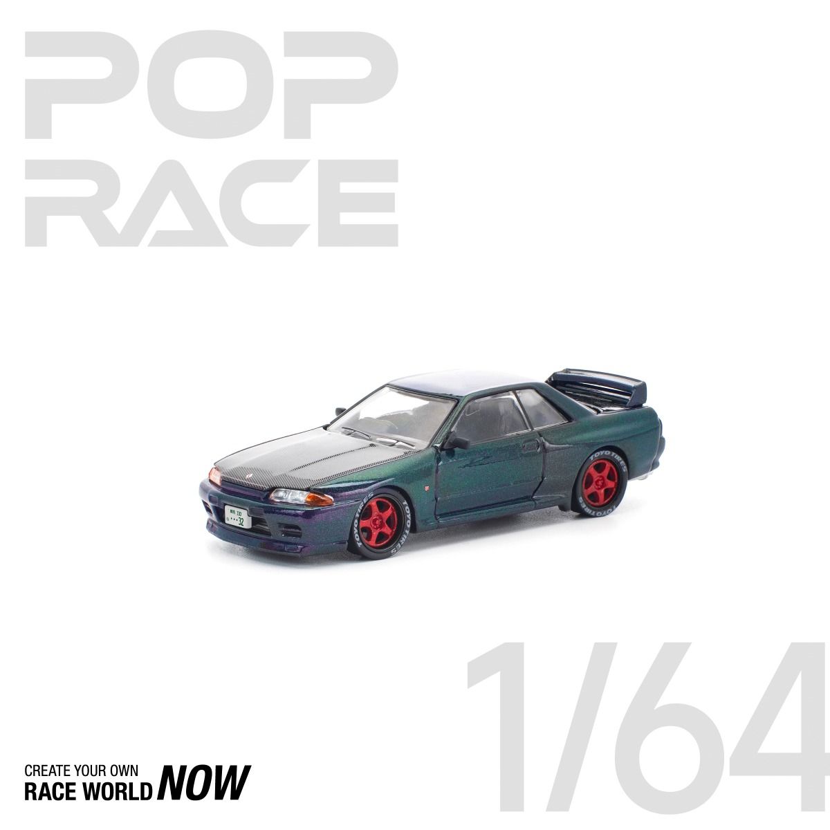 *Pre-Order* Pop Race Nissan Skyline GT-R R32 Ghost Chameleon PR640357 1/64 Die Cast